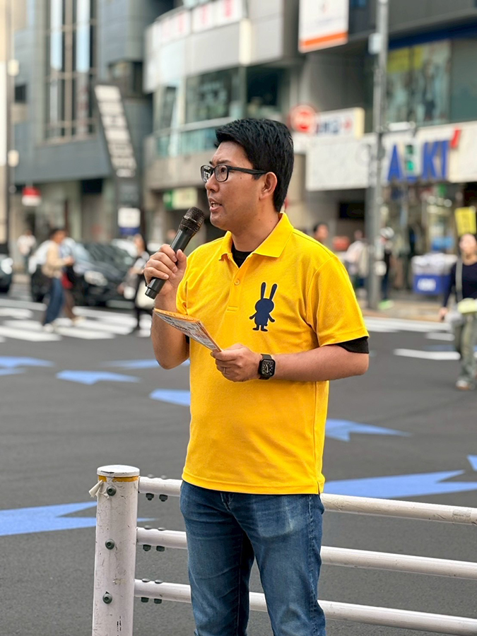 街頭活動の模様です